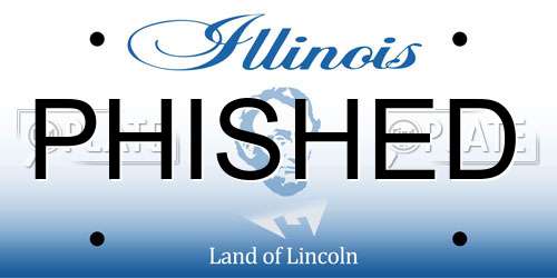 PHISHED Illinois License Plate