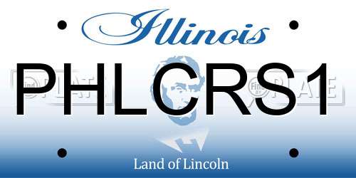 PHLCRS1 Illinois License Plate