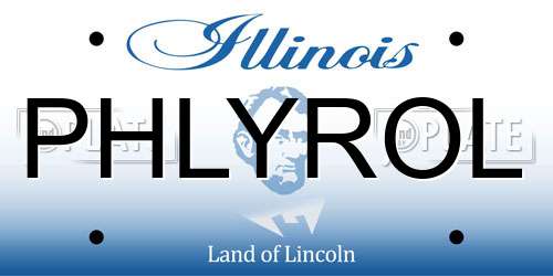 PHLYROL Illinois License Plate