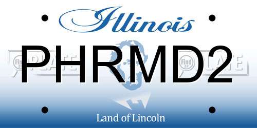 PHRMD2 Illinois License Plate