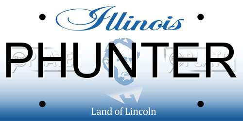 PHUNTER Illinois License Plate