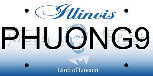 PHUONG9 Illinois License Plate