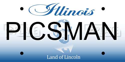 PICSMAN Illinois License Plate