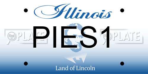 PIES1 Illinois License Plate