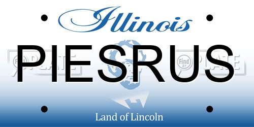 PIESRUS Illinois License Plate