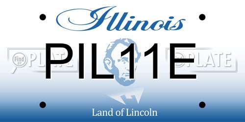 PIL11E Illinois License Plate