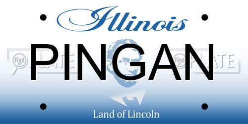 PINGAN Illinois License Plate