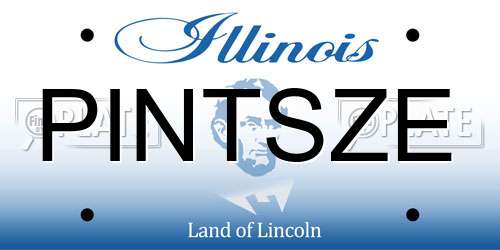 PINTSZE Illinois License Plate