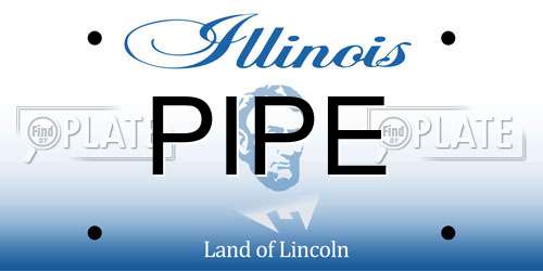 PIPE Illinois License Plate