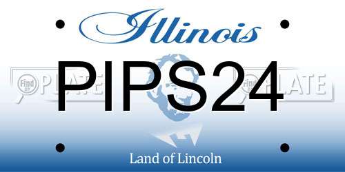 PIPS24 Illinois License Plate