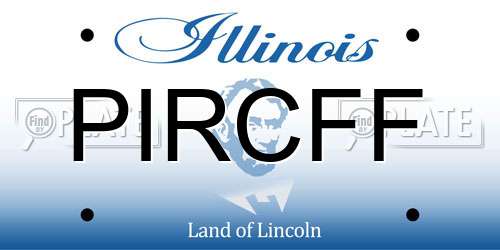 PIRCFF Illinois License Plate