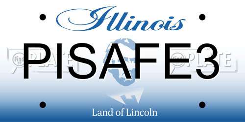 PISAFE3 Illinois License Plate