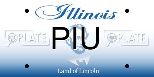 PIU Illinois License Plate