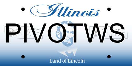 PIVOTWS Illinois License Plate
