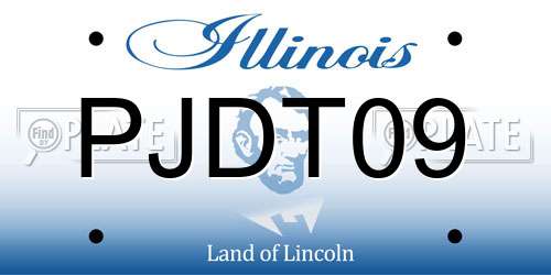 PJDT09 Illinois License Plate