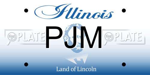 PJM Illinois License Plate