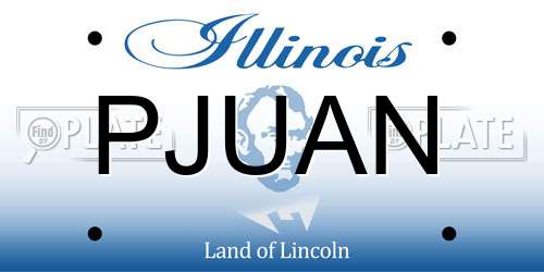PJUAN Illinois License Plate