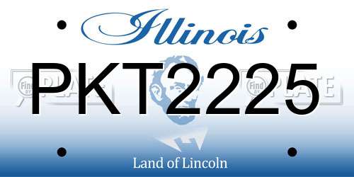 PKT2225 Illinois License Plate