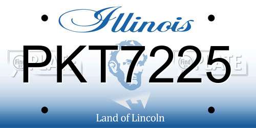 PKT7225 Illinois License Plate