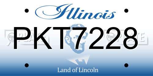 PKT7228 Illinois License Plate