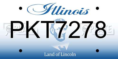 PKT7278 Illinois License Plate