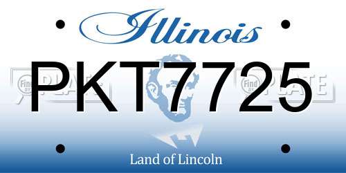 PKT7725 Illinois License Plate