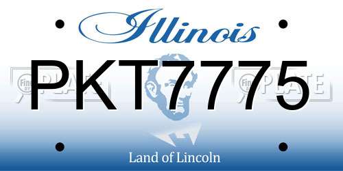 PKT7775 Illinois License Plate