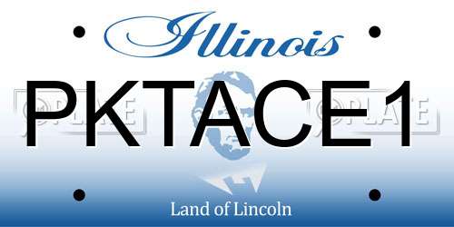 PKTACE1 Illinois License Plate