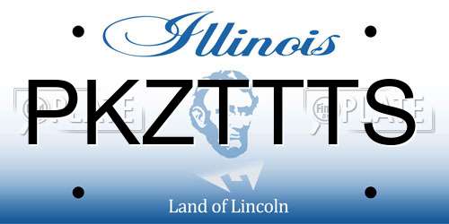 PKZTTTS Illinois License Plate