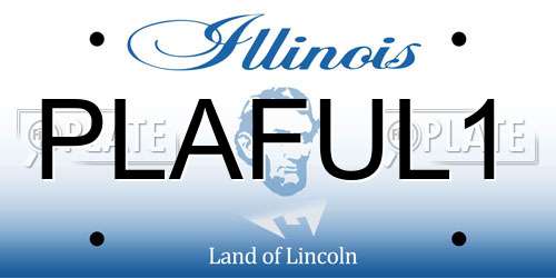 PLAFUL1 Illinois License Plate
