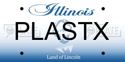 PLASTX Illinois License Plate
