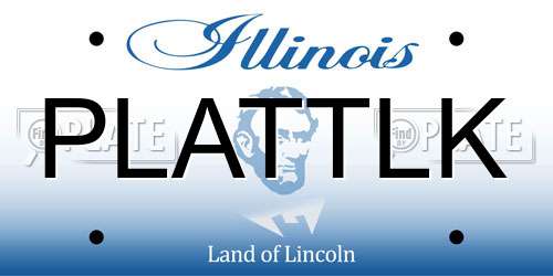 PLATTLK Illinois License Plate