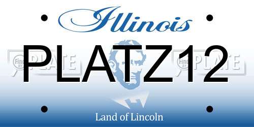 PLATZ12 Illinois License Plate