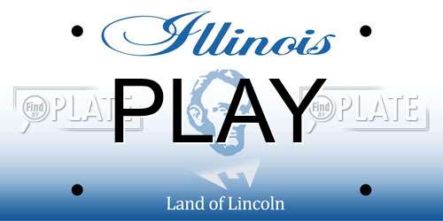 PLAY Illinois License Plate
