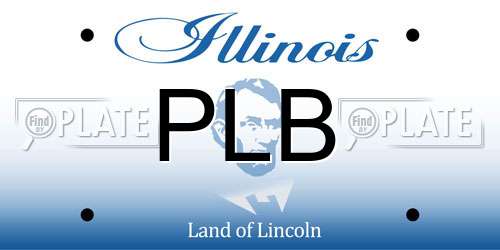 PLB Illinois License Plate