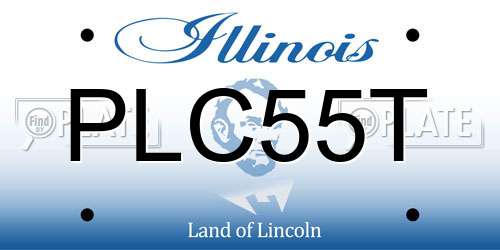 PLC55T Illinois License Plate