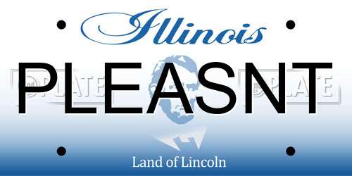 PLEASNT Illinois License Plate
