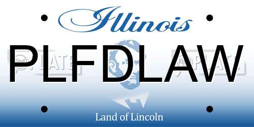 PLFDLAW Illinois License Plate