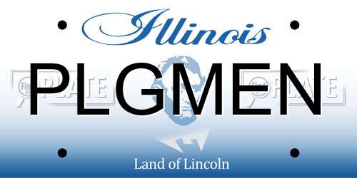 PLGMEN Illinois License Plate