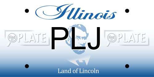 PLJ Illinois License Plate