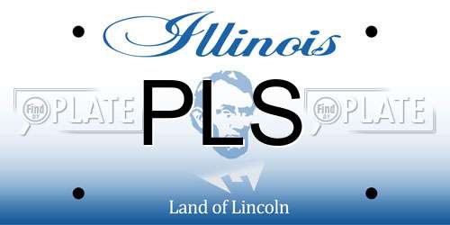 PLS Illinois License Plate