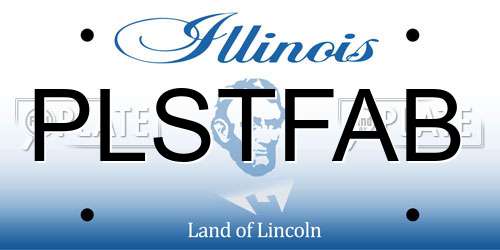 PLSTFAB Illinois License Plate