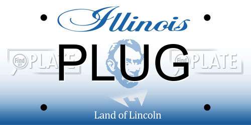 PLUG Illinois License Plate
