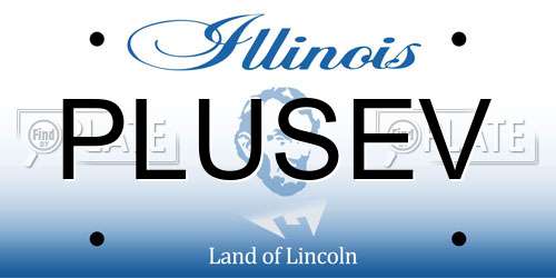 PLUSEV Illinois License Plate