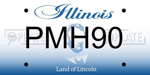 PMH90 Illinois License Plate