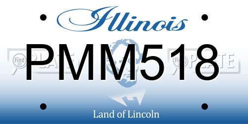 PMM518 Illinois License Plate