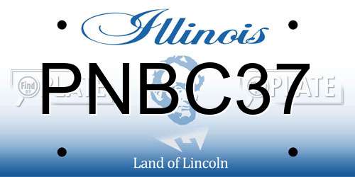PNBC37 Illinois License Plate