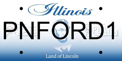 PNFORD1 Illinois License Plate