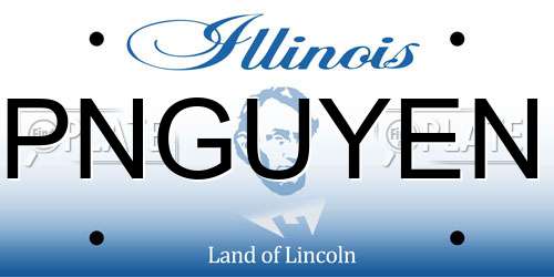 PNGUYEN Illinois License Plate
