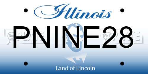 PNINE28 Illinois License Plate